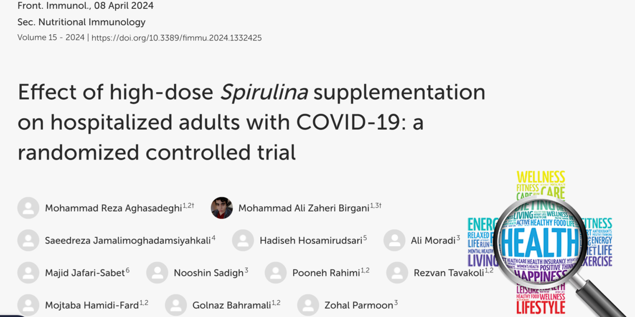 Spirulina Works Well Against COVID